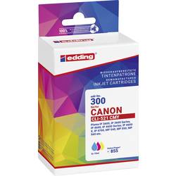 Edding Ink náhradní Canon CLI-521CMY kompatibilní kombinované balení azurová, purppurová, žlutá EDD-300 18-300-01