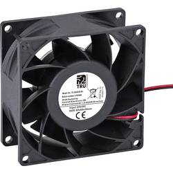 TRU COMPONENTS TC-DA8038-B1 axiální ventilátor, 24 V/DC, 110 m³/h, (d x š x v) 80 x 80 x 38 mm, TC-12774672