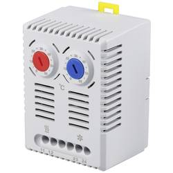 TRU COMPONENTS termostat do skříňového rozvaděče TC-NT71-F01 NCNO 1 rozpínací kontakt, 1 spínací kontakt (d x š x v) 72 x 52 x 50 mm 1 ks