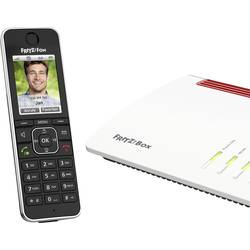 Fritz! FRITZ!FON C6 Black Edition bezdrátový VoIP telefon záznamník, dětský telefon, handsfree, PIN kód LCD displej černá