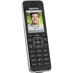 Fritz! FRITZ!FON C6 Black Edition bezdrátový VoIP telefon záznamník, dětský telefon, handsfree, PIN kód LCD displej černá