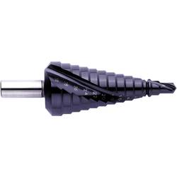 Exact 796 / 07023 HSS stupňovitý vrták, délka 98 mm, TiAIN, kuželový záhlubník 3 břitý, 1 ks