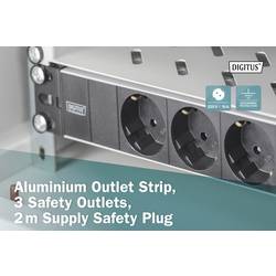 Digitus DN-95411 10 palec Vhodné pro hloubku skříně: od 300 mm černá