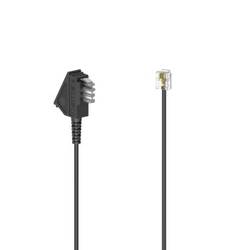 Hama telefonní kabel [1x telefonní zástrčka TAE-N - 1x RJ11 zástrčka 6p4c] 6 m černá
