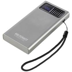 VOLTCRAFT PB PD20WLCD-10000 powerbanka Li-Pol, 10000 mAh, Rychlé nabíjení, Power Delivery 2.0, šedá (metalíza), Indikátor stavu