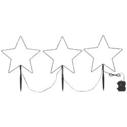 Sygonix SY-5149664 vánoční hvězda hvězdy teplá bílá LED černá časoměřič