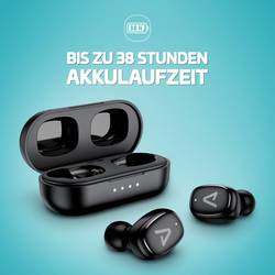 Lamax Dots3 Headset do uší (In Ear) Bluetooth® stereo černá Indikátor nabití, Nabíjecí pouzdro, regulace hlasitosti, odolné vůči potu, dotykové ovládání,