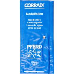 PFERD 12315092 Sada jehlových pilníků CORRADI švýcarské síto 0 v PVC svinovací brašně Délka 180 mm 1 ks