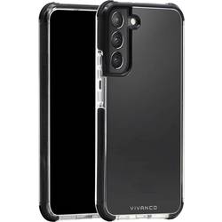 Vivanco Rock Solid zadní kryt na mobil Samsung Galaxy S22+ černá, transparentní indukční nabíjení, odolné vůči nárazům RSCVVSGS22PT