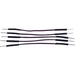 TRU COMPONENTS Jumper kabely [1x zástrčka drátového můstku - 1x zástrčka drátového můstku] 0.50 m hnědá