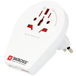 Skross 1.500269-E cestovní adaptér World to Swiss+Italy+Brazil