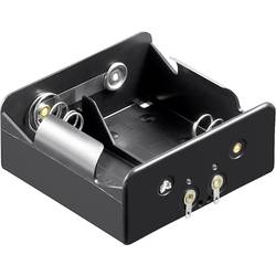 Goobay 11033 bateriový držák 2x Velké mono pájený konektor (d x š x v) 73 x 71 x 31 mm