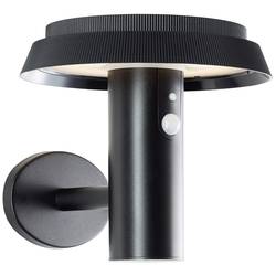 Brilliant Alvero G40430/06 venkovní solární nástěnné osvětlení s PIR senzorem LED pevně vestavěné LED 4 W černá