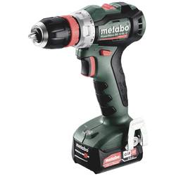 Metabo PowerMaxx BS 12 BL Q aku vrtací šroubovák, 12 V, 2 Ah Li-Ion vč. 2x aku, vč. nabíječky, bezkartáčové, 601045500