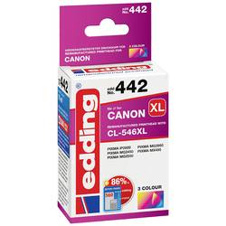 Edding Ink náhradní Canon CL-546 XL kompatibilní azurová, purpurová, žlutá EDD-442 18-442