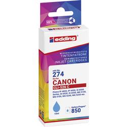 Edding Ink náhradní Canon CLI-526C kompatibilní azurová EDD-274 18-274-01