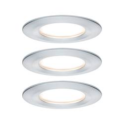 Paulmann Nova vestavné svítidlo do koupelny sada 3 ks LED LED 18 W IP44 Hliník (soustružený)