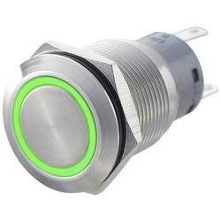 TRU COMPONENTS LAS1-AGQ-11ZE, GN, 701318 tlačítkový spínač antivandal, 19 mm, 250 V/AC, 5 A, 1 ks