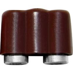 BELI-BECO 61/17br mini laboratorní zásuvka spojka, rovná Ø pin: 2.6 mm hnědá 1 ks