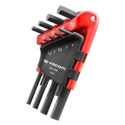 Facom 82H.JP9A inbus sada klíčů 1.5 mm, 2 mm, 2.5 mm, 3 mm, 4 mm, 5 mm, 6 mm, 8 mm, 10 mm 9dílná