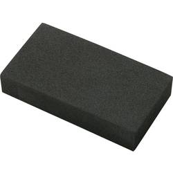 TRU COMPONENTS blok z pěnové gumy samolepicí, (d x š x v) 95 x 49 x 19 mm, EVA , černá, 1 ks