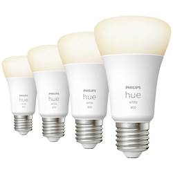Hue sada 4 LED žárovek 871951431914100 Energetická třída (EEK2021): F (A - G) Hue White E27 Viererpack 4x800lm 60W E27 36 W teplá bílá Energetická třída