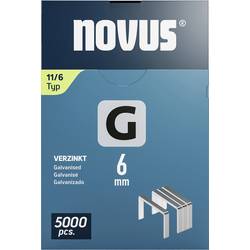Novus Tools 042-0765 svorky z plochého drátu Typ 11 5000 ks Rozměry (d x š x v) 6 x 10.6 x 6 mm