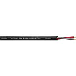 Cordial CLS 215 Black 100 reproduktorový kabel 2 x 1.5 mm² černá metrové zboží
