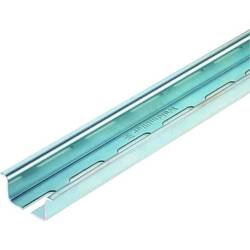 Mounting rail, DIN EN 60715, Steel, 2000 mm, galvanized TS 35X15/LL 2M/ST/ZN 0236500000 Weidmüller 2 m