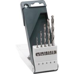 Bosch Accessories 2609255127 HSS sada spirálových vrtáku do kovu, 5dílná, 2 mm, 3 mm, 4 mm, 5 mm, 6 mm, broušený, DIN 338, 1/4 (6,3 mm), 1 sada