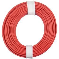 Donau Elektronik 125-010 lanko/ licna, 1 x 0.25 mm², červená, 10 m