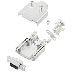 TRU COMPONENTS TCMHDM09DMSK 7709700 sada D-SUB zásuvková lišta 180 ° Pólů: 9 pájecí kalíšek 1 ks