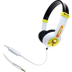 Geemarc KIWIBEAT-MIC dětské sluchátka Over Ear kabelová 5barevný, zelená, oranžová, černá, bílá lehký třmen, regulace hlasitosti, headset