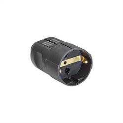 Bachmann 912.170 zásuvka plast 230 V černá IP20