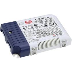 MW Mean Well LCM-40 LED driver konstantní proud 42 W 0.35 - 1.05 A 2 - 80 V/DC PFC spínací obvod , ochrana proti přepětí , stmívatelný 1 ks