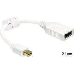 Delock 65427 DisplayPort adaptér [1x mini DisplayPort zástrčka - 1x zásuvka DisplayPort] bílá s feritovým jádrem