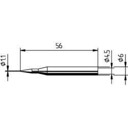 Ersa 0162BD pájecí hrot tužkový Velikost hrotů 1.10 mm Obsah 1 ks