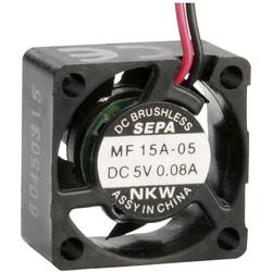 SEPA MF15A05 axiální ventilátor, 5 V/DC, 0.6 m³/h, (d x š x v) 15 x 15 x 8 mm, MF15A05-BLI