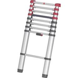 Hailo T80 FLEXLINE 7113-091 hliník teleskopický žebřík max.prac. výška: 3.4 m stříbrná, černá, červená DIN EN 131 8.1 kg