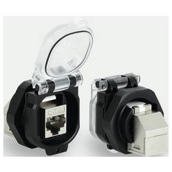 Lütze RJ45 F/F 90° Cat.6A PC Vestavná zásuvka RJ45, 493079, piny: 8, 1 ks