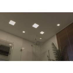 Paulmann 92397 EB Panel Veluna VariFit LED vestavné svítidlo, LED, pevně vestavěné LED, 8.50 W, saténová