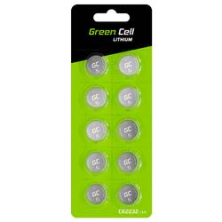 Green Cell knoflíkový článek CR 2032 3 V 10 ks 220 mAh lithiová CR2032