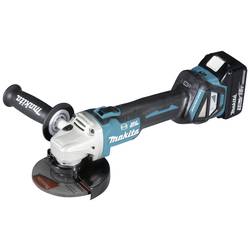 Makita S_0380_5511921 DGA513RTJ Akumulátorová úhlová bruska 125 mm, vč. nabíječky, vč. 2x aku, kufřík, 18 V, 5 Ah