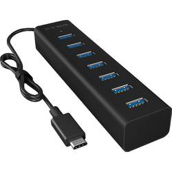 ICY BOX 7 portů USB-C® (USB 3.1) Multiport hub černá