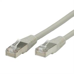 Value 21.99.0811 RJ45 síťové kabely, propojovací kabely CAT 6 S/FTP 1.50 m šedá dvoužilový stíněný 1 ks