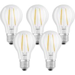 OSRAM HOMELIGHTING 4058075090569 LED Energetická třída (EEK2021) E (A - G) E27 klasická žárovka 7 W = 60 W teplá bílá (Ø x d) 60 mm x 105 mm vlákno 5 ks