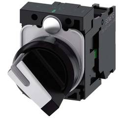 Siemens 3SU11002BF601BA0 3SU1100-2BF60-1BA0 kloubový spínač plastový přední prstenec černá, bílá 1 x 90 ° 1 ks