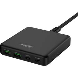 Ansmann Desktop Ladegerät DC465PD 65W USB nabíječka, 2x USB A, 2x USB-C®, 65 W, Dodávka energie, černá