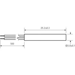 PIC MS-214-3 MS-214-3, jazýčkový kontakt, 1 spínací kontakt, 180 V/DC, 130 V/AC, 0.7 A, 10 W