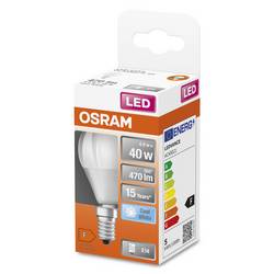 OSRAM HOMELIGHTING 4058075430815 LED Energetická třída (EEK2021) F (A - G) E14 klasická žárovka 4.9 W = 40 W studená bílá (Ø x v) 45 mm x 82 mm 1 ks